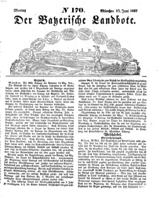 Der Bayerische Landbote Montag 19. Juni 1837