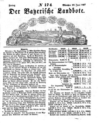 Der Bayerische Landbote Freitag 23. Juni 1837