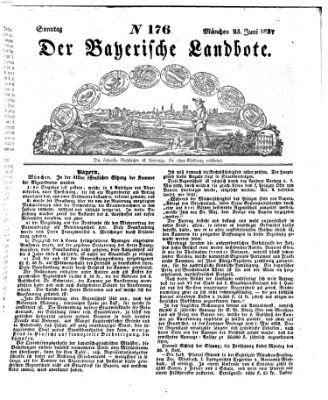 Der Bayerische Landbote Sonntag 25. Juni 1837