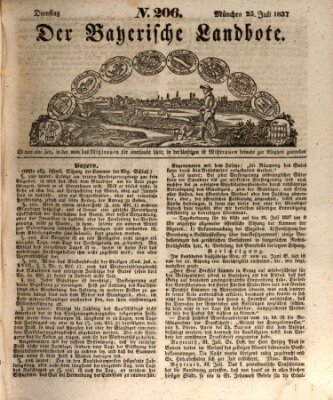 Der Bayerische Landbote Dienstag 25. Juli 1837