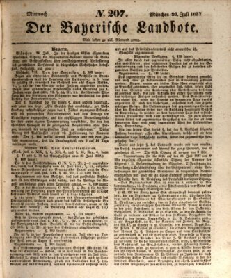 Der Bayerische Landbote Mittwoch 26. Juli 1837