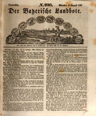 Der Bayerische Landbote Donnerstag 24. August 1837