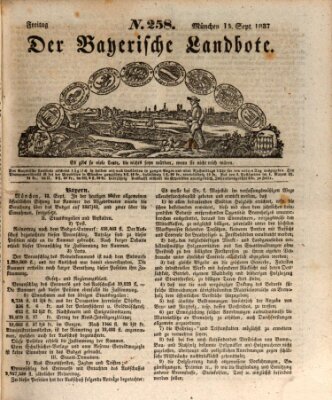 Der Bayerische Landbote Freitag 15. September 1837