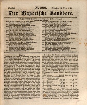 Der Bayerische Landbote Dienstag 19. September 1837