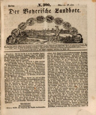 Der Bayerische Landbote Freitag 27. Oktober 1837