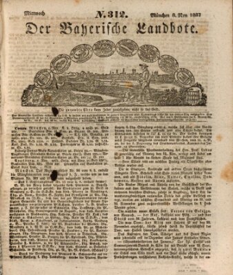 Der Bayerische Landbote Mittwoch 8. November 1837