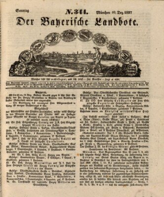 Der Bayerische Landbote Sonntag 10. Dezember 1837