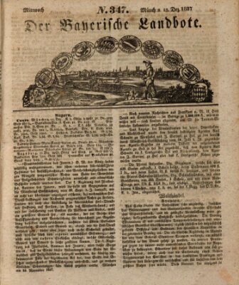 Der Bayerische Landbote Mittwoch 13. Dezember 1837