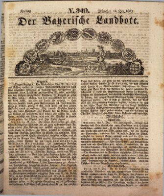 Der Bayerische Landbote Freitag 15. Dezember 1837