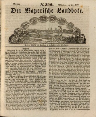 Der Bayerische Landbote Montag 18. Dezember 1837