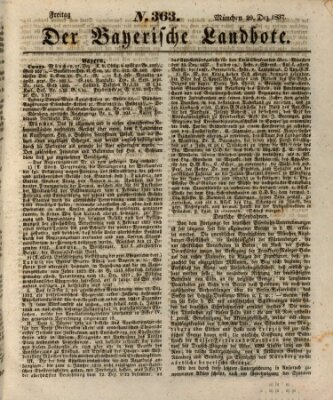 Der Bayerische Landbote Freitag 29. Dezember 1837