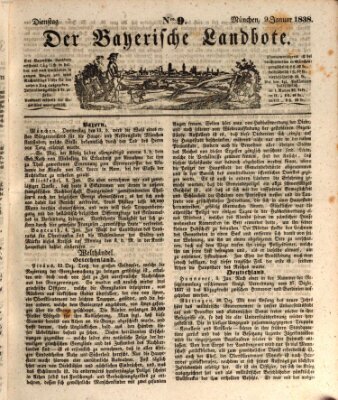 Der Bayerische Landbote Dienstag 9. Januar 1838