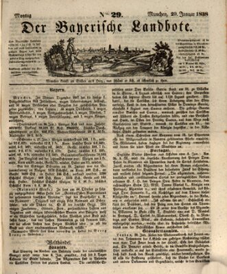 Der Bayerische Landbote Montag 29. Januar 1838