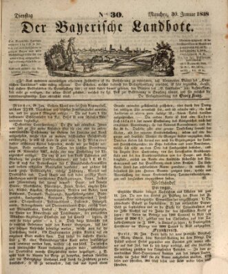 Der Bayerische Landbote Dienstag 30. Januar 1838