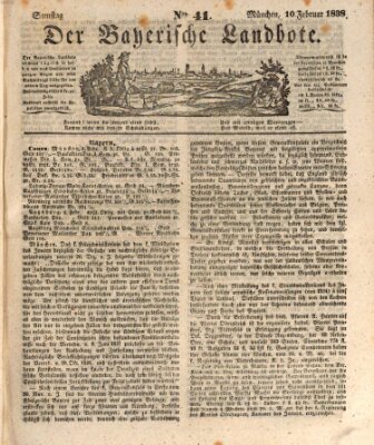 Der Bayerische Landbote Samstag 10. Februar 1838