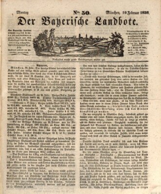 Der Bayerische Landbote Montag 19. Februar 1838