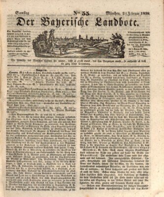 Der Bayerische Landbote Samstag 24. Februar 1838