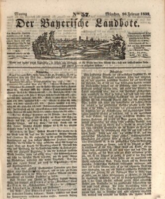 Der Bayerische Landbote Montag 26. Februar 1838