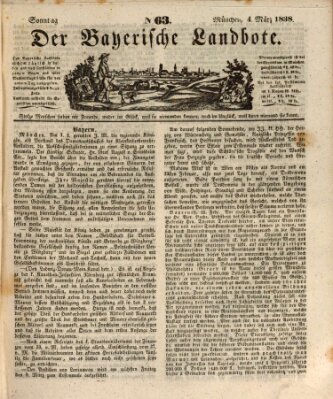 Der Bayerische Landbote Sonntag 4. März 1838