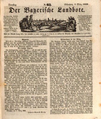 Der Bayerische Landbote Dienstag 6. März 1838