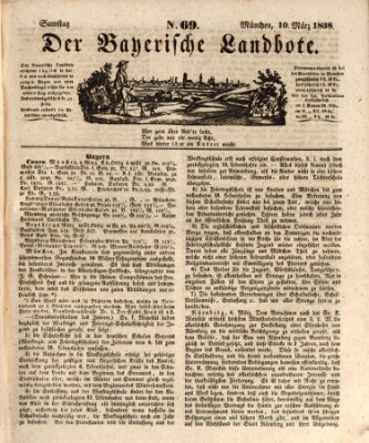 Der Bayerische Landbote Samstag 10. März 1838