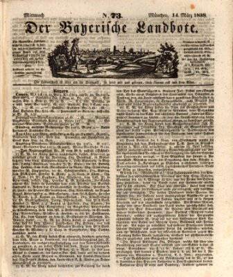 Der Bayerische Landbote Mittwoch 14. März 1838