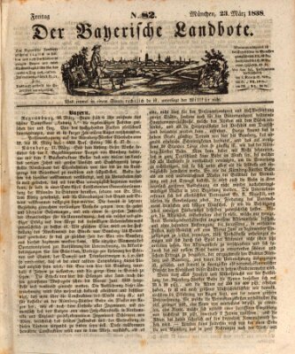 Der Bayerische Landbote Freitag 23. März 1838