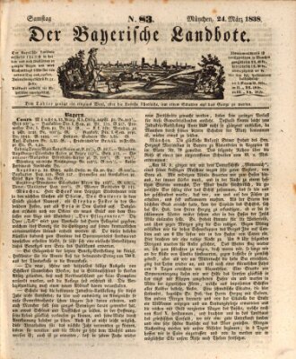 Der Bayerische Landbote Samstag 24. März 1838