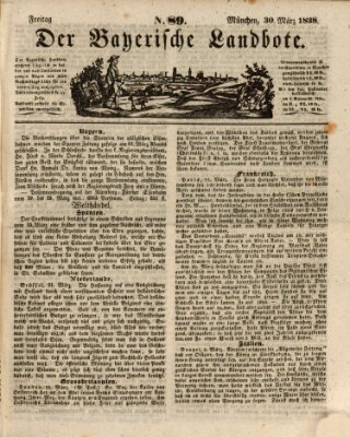 Der Bayerische Landbote Freitag 30. März 1838