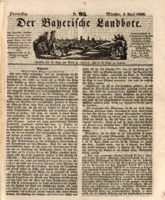 Der Bayerische Landbote Donnerstag 5. April 1838