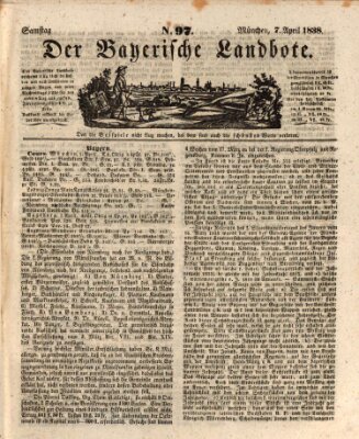 Der Bayerische Landbote Samstag 7. April 1838