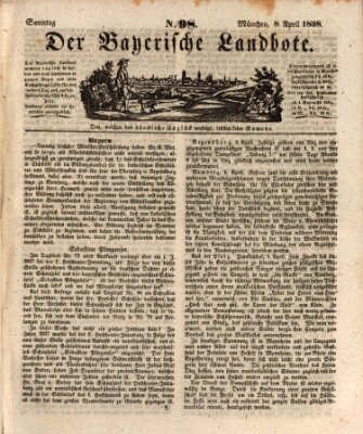 Der Bayerische Landbote Sonntag 8. April 1838