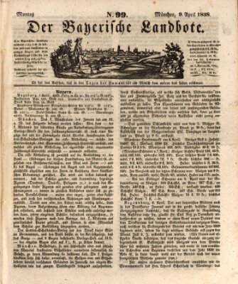 Der Bayerische Landbote Montag 9. April 1838
