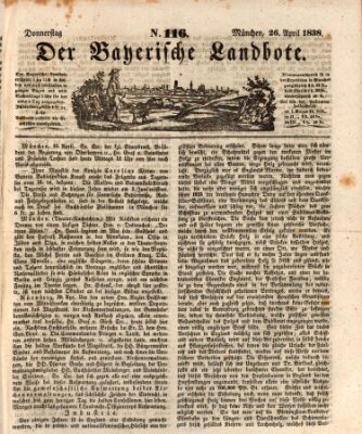 Der Bayerische Landbote Donnerstag 26. April 1838