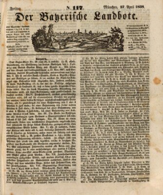 Der Bayerische Landbote Freitag 27. April 1838