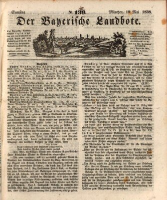 Der Bayerische Landbote Samstag 19. Mai 1838