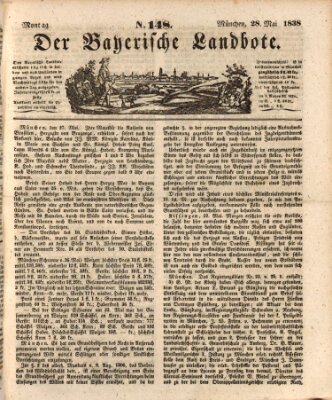 Der Bayerische Landbote Montag 28. Mai 1838