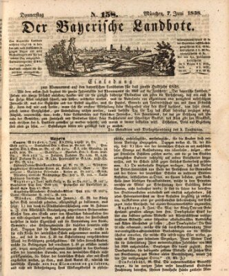 Der Bayerische Landbote Donnerstag 7. Juni 1838