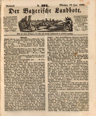 Der Bayerische Landbote Mittwoch 13. Juni 1838