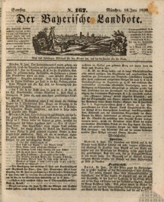 Der Bayerische Landbote Samstag 16. Juni 1838