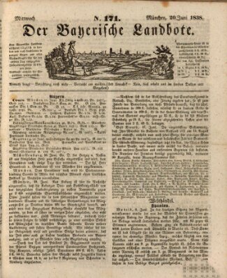 Der Bayerische Landbote Mittwoch 20. Juni 1838