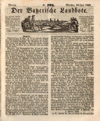 Der Bayerische Landbote Montag 25. Juni 1838