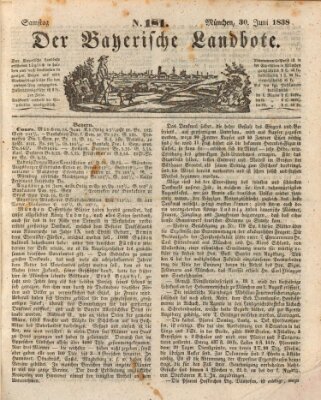 Der Bayerische Landbote Samstag 30. Juni 1838