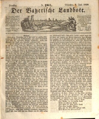 Der Bayerische Landbote Dienstag 3. Juli 1838