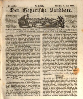 Der Bayerische Landbote Donnerstag 5. Juli 1838