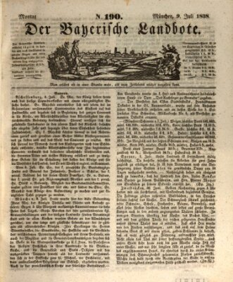 Der Bayerische Landbote Montag 9. Juli 1838