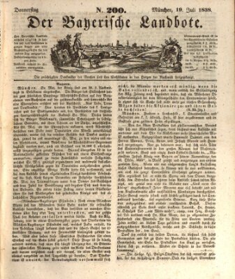 Der Bayerische Landbote Donnerstag 19. Juli 1838