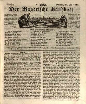 Der Bayerische Landbote Samstag 21. Juli 1838