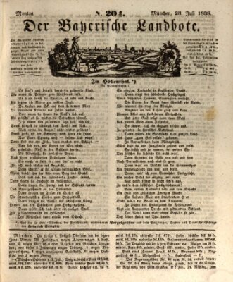 Der Bayerische Landbote Montag 23. Juli 1838