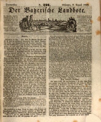 Der Bayerische Landbote Donnerstag 9. August 1838